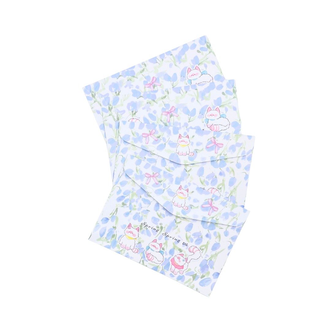 Kit 6 Papéis de Carta e 3 Envelopes Gato - UNISO - UND