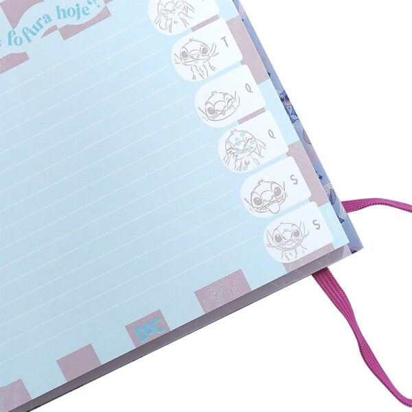 Refil Caderno Argolado Mini Fichário Stitch DAC