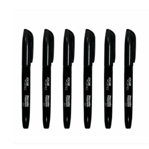 Marcador Permanente Preto Slim Jocar Office - 6 Und
