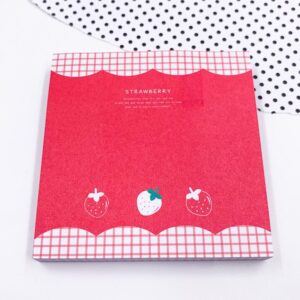 Bloco de Notas Adesivado Morango Strawberry - IMPORTADO - UND