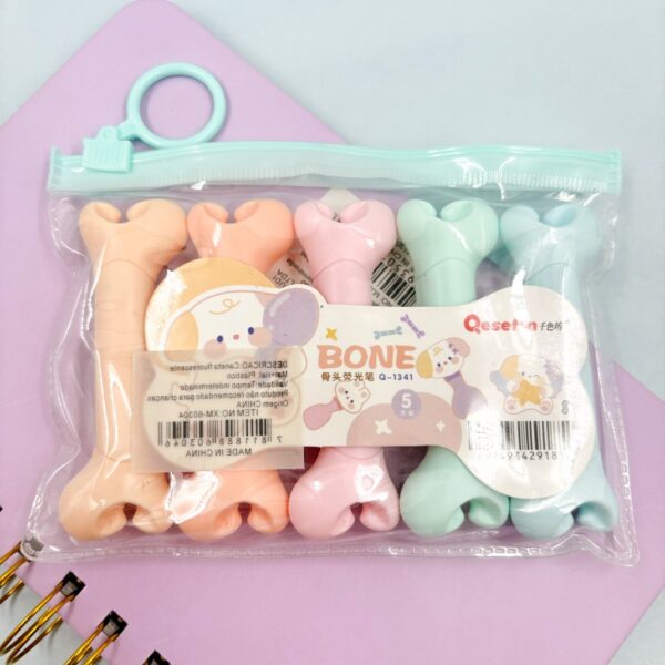 Marca Texto Ossinho 5 Cores