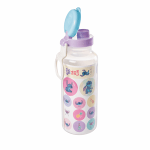 Garrafa Fun Abre Fácil c/ Adesivo STITCH 600ml PLASÚTIL - UND