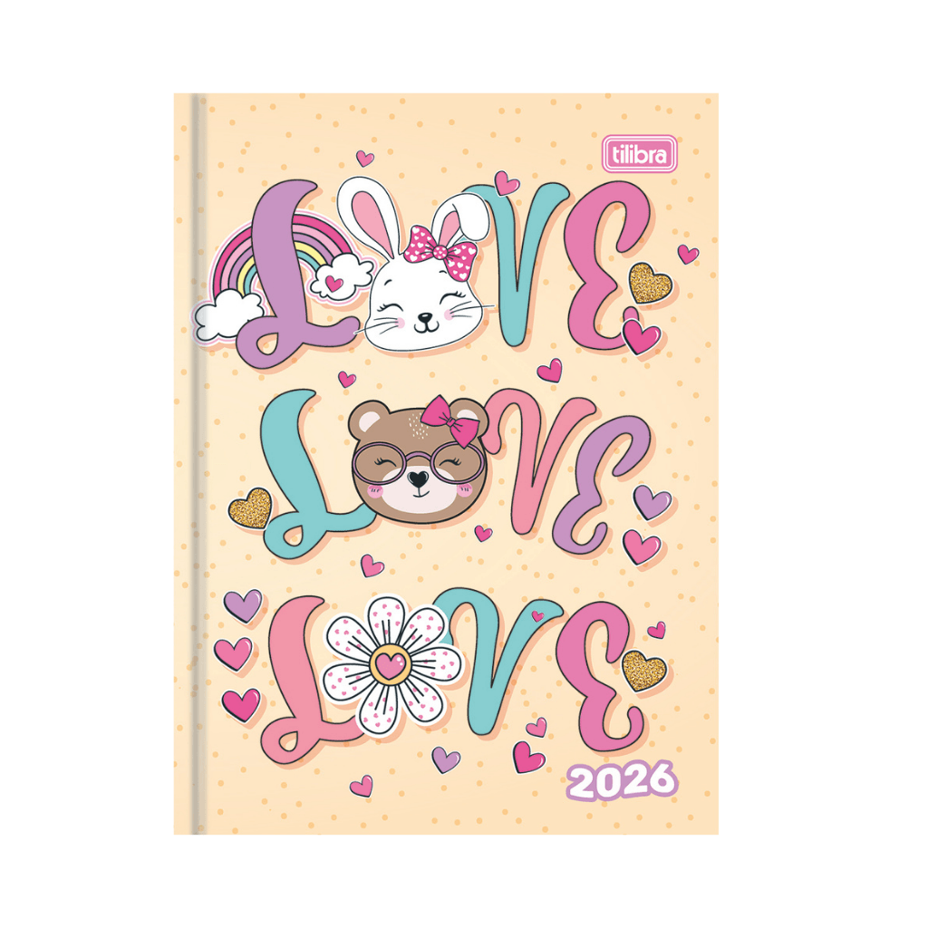 Agenda Costurada 12,3 x 16,6 cm SPICE FEMININA 2026 - TILIBRA - UND