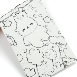 Kit Desenho Mágico + Aquarela Coelhinho Rabbit  c/ Pincel e Palitinho