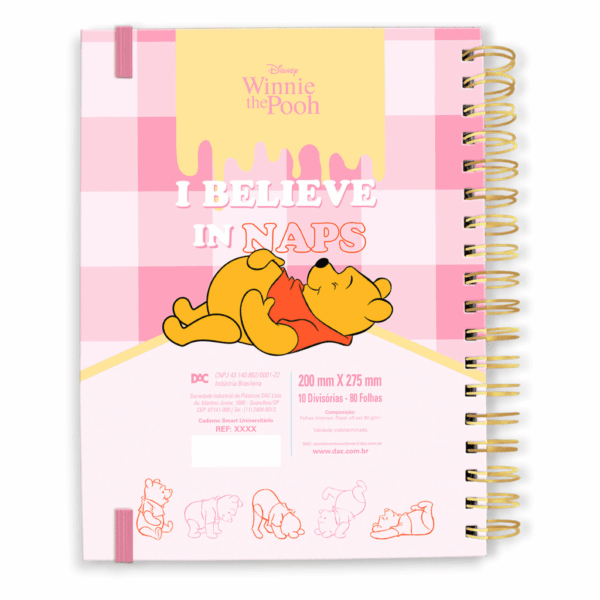 Estojo com Elástico Ursinho Pooh Disney DAC