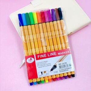 Caneta Fine Line Marker - BLISTER 12 Und