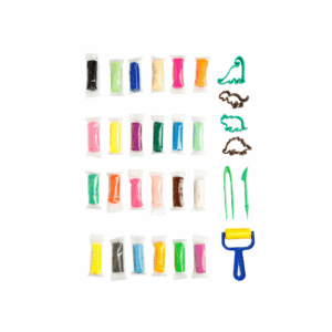 Kit Massinha de Modelar Ovo Dino 24 Cores Leo e Leo
