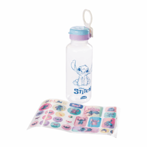 Garrafa Fun Abre Fácil c/ Adesivo STITCH 600ml PLASÚTIL - UND