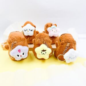 Chaveiro Fofo Pelúcia Capivara Estrelinha 10cm - UND