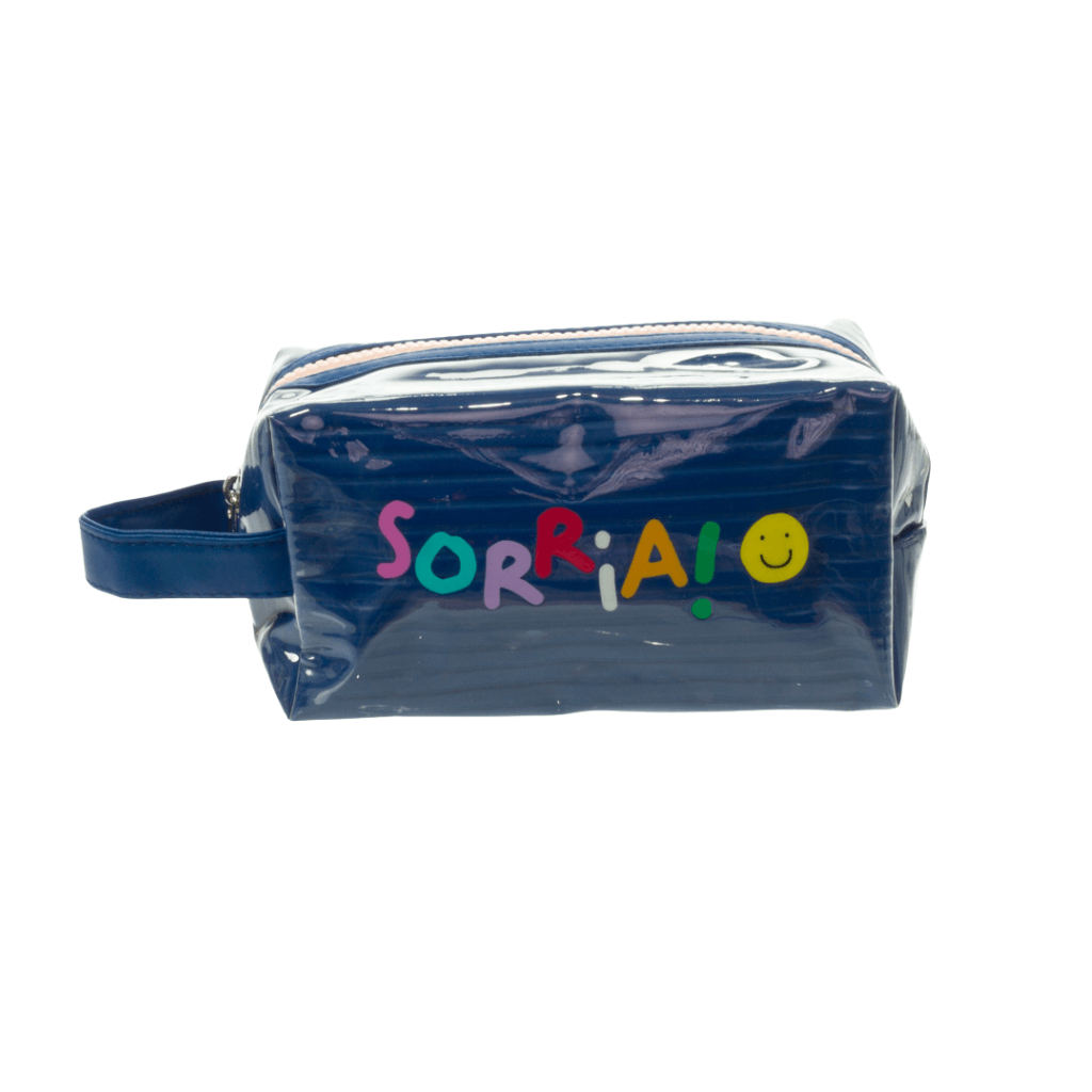 Necessaire Bauzinho Emborrachada Azul SORRIA 10x18x9cm - FLORIE - UND