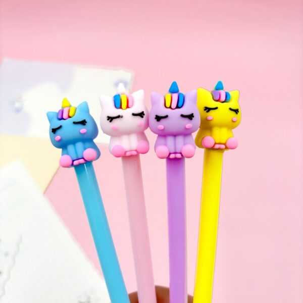 Caneta Fofa Unicórnio Cute Color - Pacote 6 und