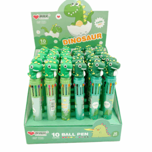 Caneta 10 cores Dinossauro Fofo