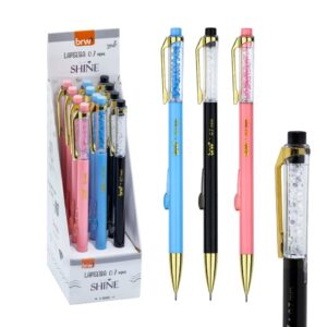 Lapiseira Plástica 0.7mm Shine Pedrinhas - BRW - CX 12 UND