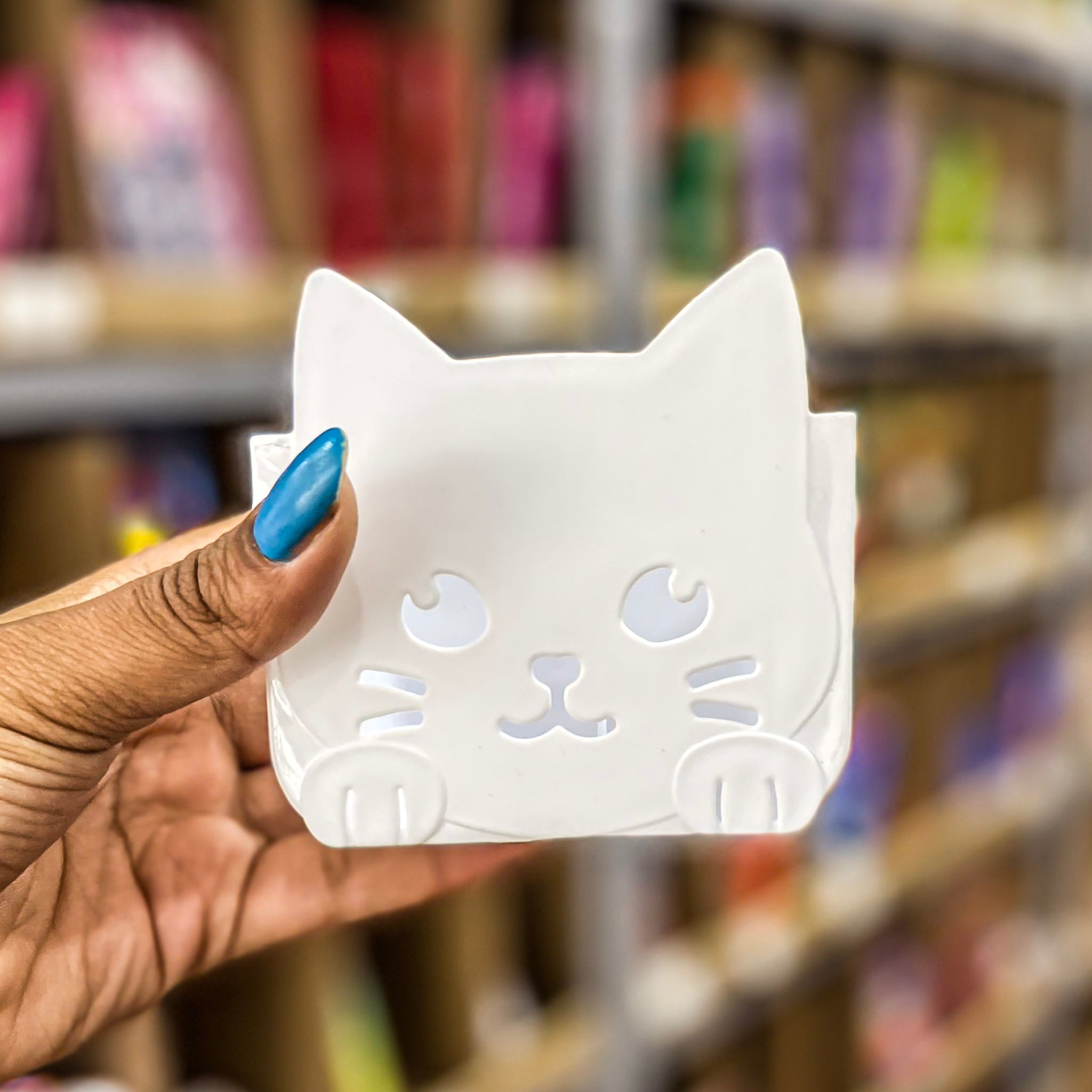 Porta Canetas Plástico Carinha de Gato - IMPORTADO - UND