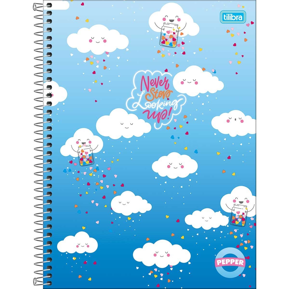 Caderno Universitário Espiral PEPPER FEMININO 1M 80 fls - TILIBRA - UND