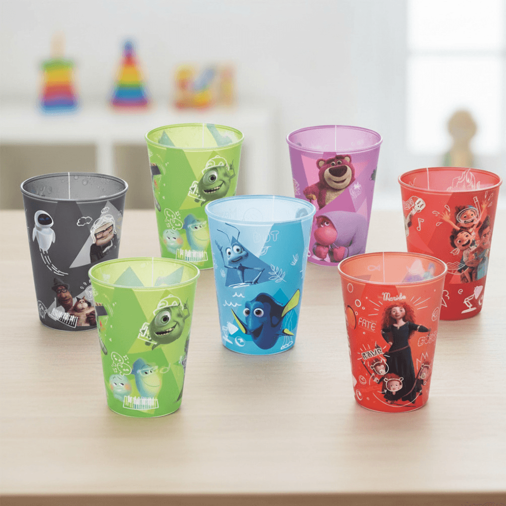 Copo Disney Pixar Sortido 320ml - PLASÚTIL - UND