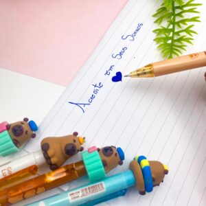 Caneta Esferográfica 0.5mm CAPIVARA Verão - IMPORTADO - PACOTE 6 UND