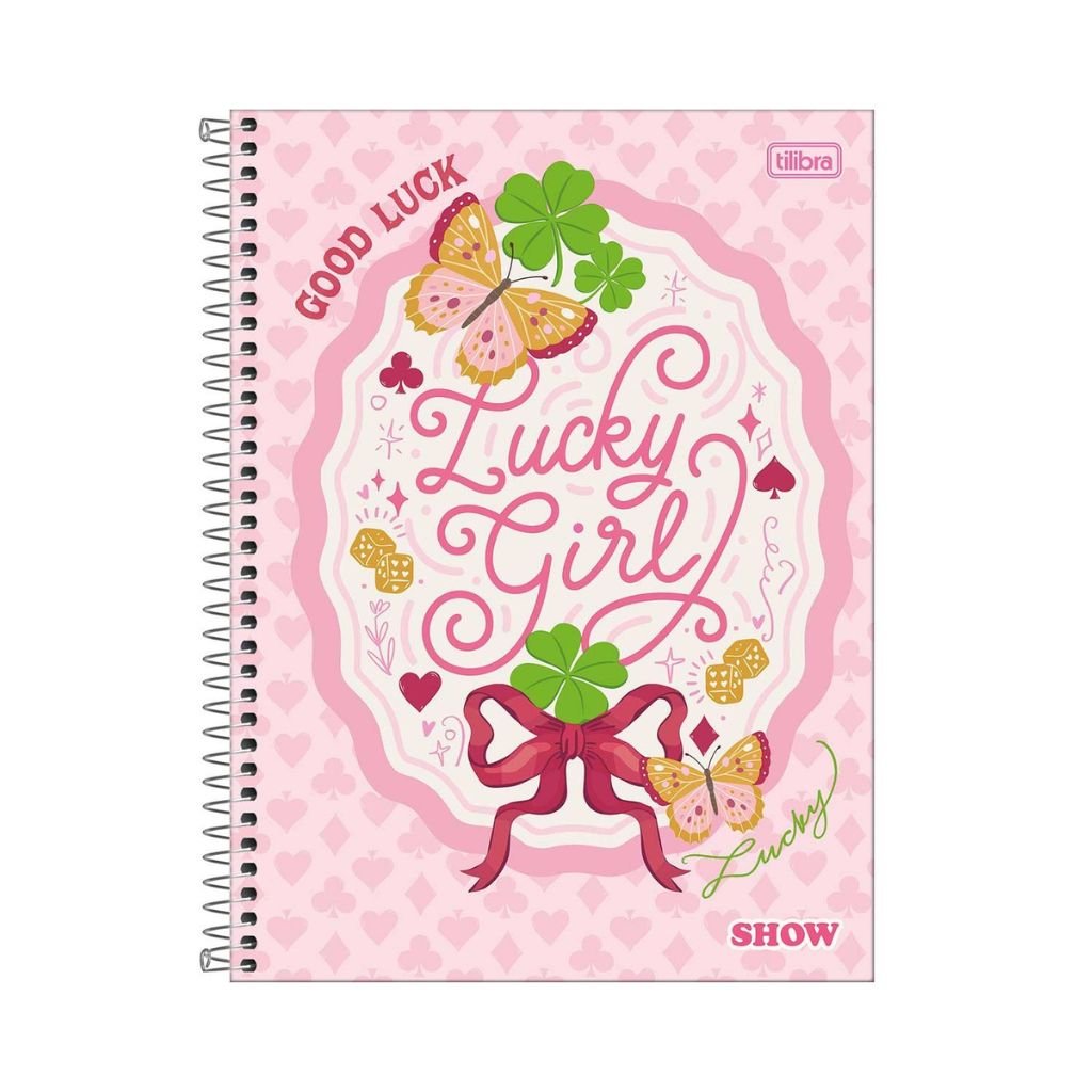 Caderno Espiral Capa Dura Universitário 1 M Show Feminino 20x27,5cm 80 Fls - TILIBRA - UND