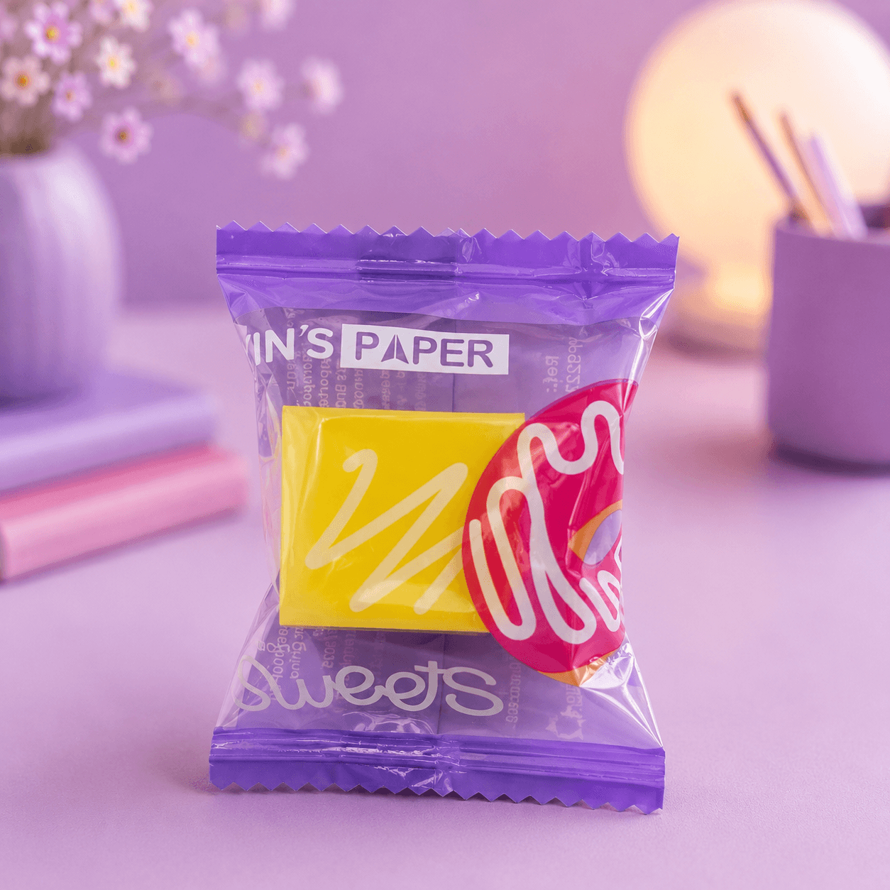 Borracha Formato Doces - YINS PAPER - CX 48 UND