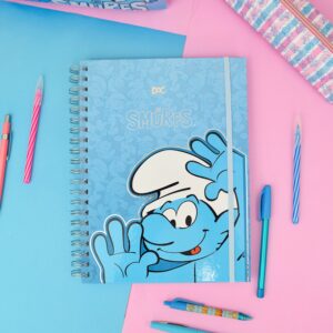 Caderno Smart Universitário 10 Divisórias Smurfs 80 fls - DAC