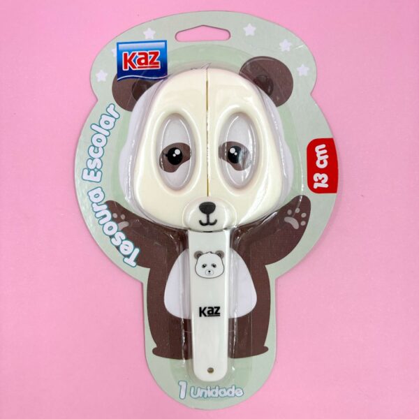 Tesoura Escolar 13cm Zoo KAZ - BLISTER