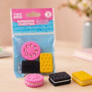 Borracha Biscuit c/ 3 Und - YINS PAPER - BLISTER
