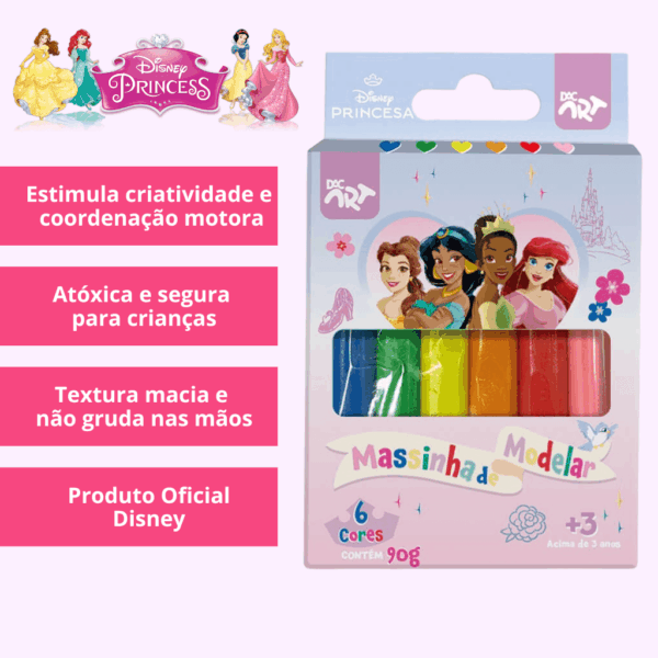 Massinha de Modelar Princesas 6 Cores - DAC
