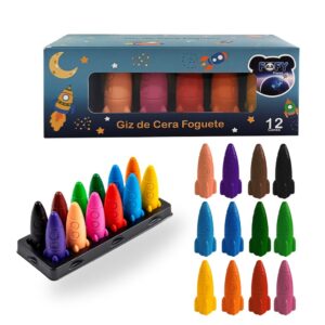Kit Giz de Cera Foguete FOFY - UND