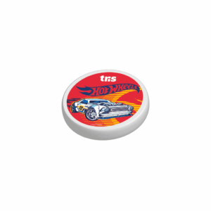 Kit Escolar Apontador c/ Depósito + Borracha Hot Wheels Tris