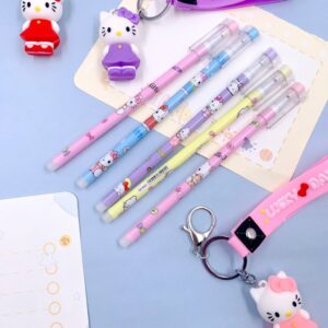Caneta Fofa Apagável Hello Kitty - Blister 12 Und