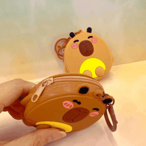 Chaveiro Bolsinha de Silicone Capivara