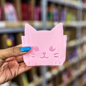 Porta Canetas Plástico Carinha de Gato - IMPORTADO - UND