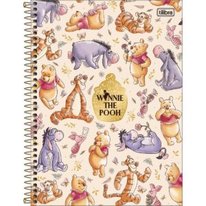 Caderno Espiral Capa Dura Universitário Connect 1 Matéria Ursinho Pooh Tilibra