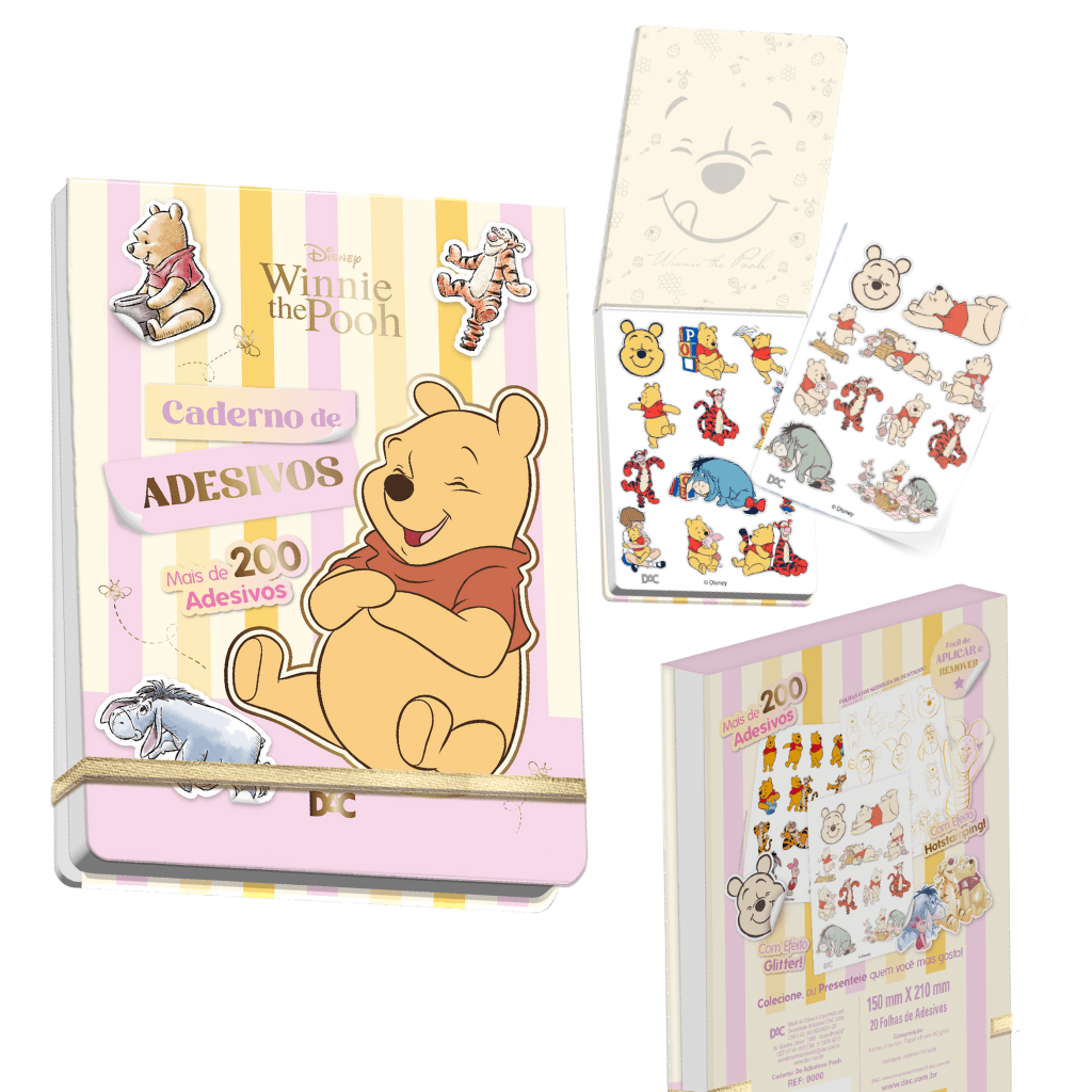 Caderno de Adesivos Ursinho Pooh - DAC