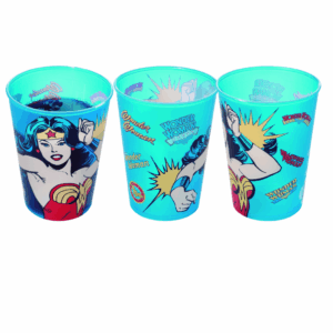 Copo Mulher-Maravilha 320 ml Sortido - PLASÚTIL - UND