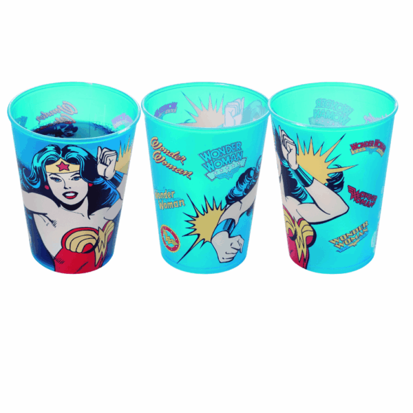 Copo Mulher-Maravilha 320 ml Sortido - PLASÚTIL - UND