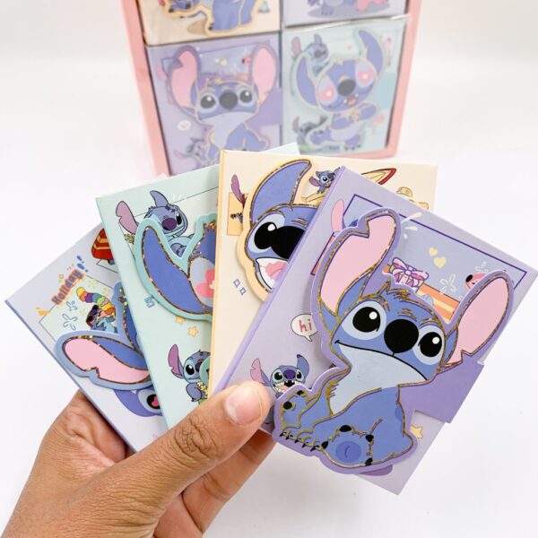 Bloco de Notas Adesivado Sanfona STITCH - CX 40 UND
