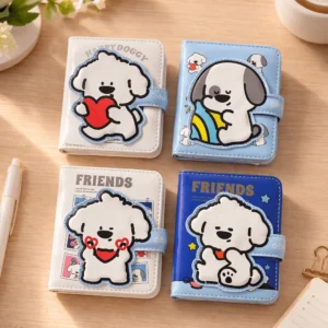 Mini Caderno LUXO c/ Fechamento Happy Doggy - IMPORTADO - UND
