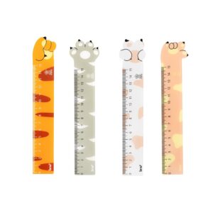 Régua Plástica 15 cm Patinhas Pets BRW