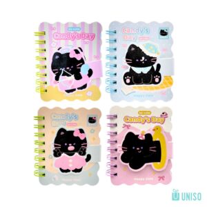 Mini Caderneta Candy Gato 6,5x8cm - UNISO - UND