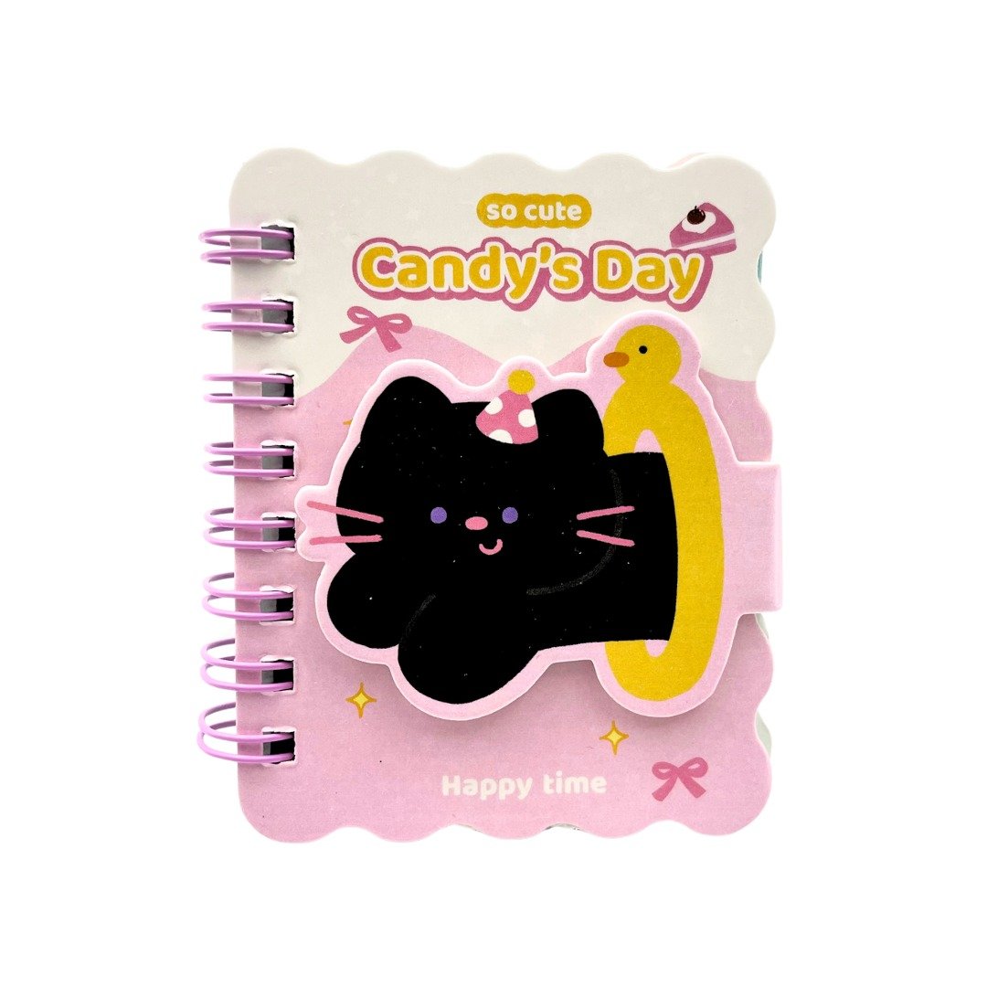 Mini Caderneta Candy Gato 6,5x8cm - UNISO - UND