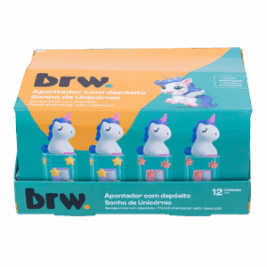 Apontador c/ Depósito e Ponteira Unicórnio - BRW - UND