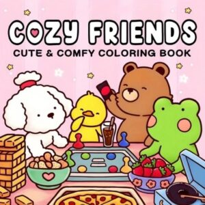 Livro de Colorir Cozy Friends Coco Wyo ORIGINAL