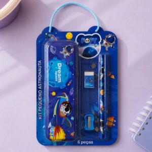 Kit Escolar Pequeno Astronauta 6 Peças - FOFY - BLISTER