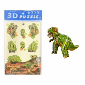 Bloco de Montar DIY 3D Dinossauro Rex - UND