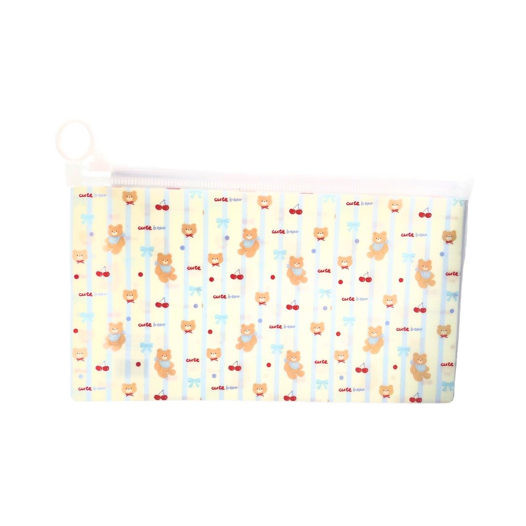 Estojo Pasta Zip Multiuso CUTE ANIMAL B6 22x13cm - UNISO - UND
