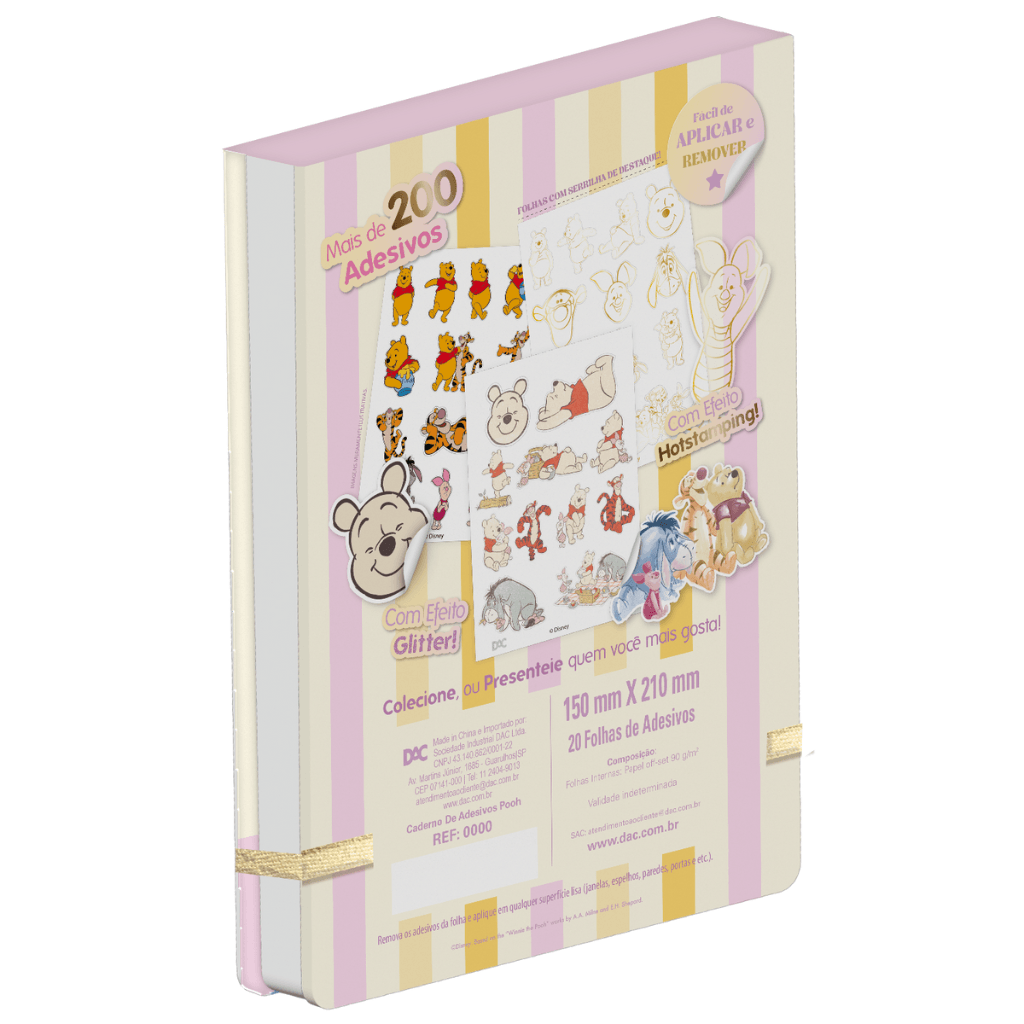 Caderno de Adesivos Ursinho Pooh - DAC