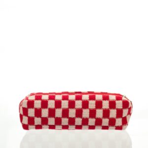 Necessaire Estojo Palito Tricô VERMELHA 19x5x5cm - FLORIE - UND