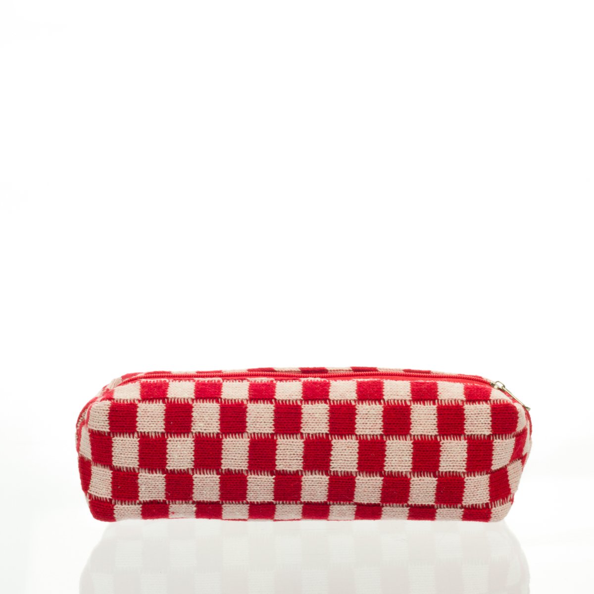 Necessaire Estojo Palito Tricô VERMELHA 19x5x5cm - FLORIE - UND