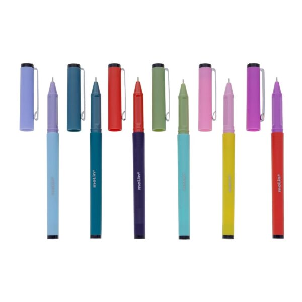 Caneta Boss Azul 0,7mm MOLIN - KIT 4 UND